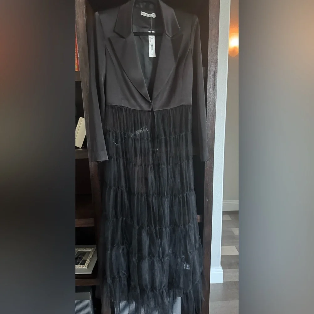 Alice and Olivia “Everly Tulle Maxi Blazer” - Picture 8 of 12